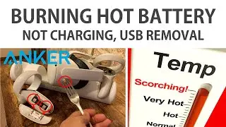 Keyack Tech - Quest 2 ANKER Docking Station (Hot Battery, Flashing Lights, Remove Power Connector)
