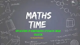 Applications of system of Homogeneous Equations in Hindi & English