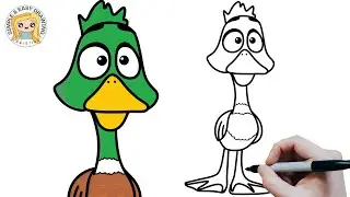How to draw Mack Mallard  - Easy Drawing Tutorials
