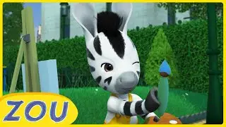 ZOU d&eacute;couvre la peinture | Nouvelle Compilation In&eacute;dite | ZOU en fran&ccedil;ais 🦓 | Dessins anim&eacute;s