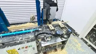 Станок для изготовления деревянных ложек - вогнутое копировальное фрезерование деревянной ложки д...