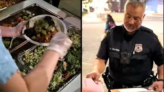 Police Ticket Charity Group For Feeding Homeless People