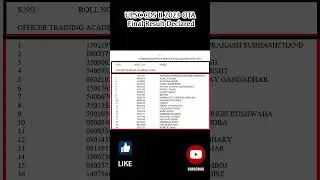 UPSC CDS II 2023 OTA Final Result Declared #upsc #cds #finalresults #resultdeclared
