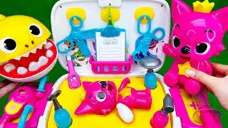 14 Minutes Satisfying Unboxing Juguetes Doctor Pinkfong, Colección Pinkfong Playset ASMR