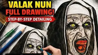 #art #painting #the conjuring nun #shortvideo 