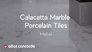 Calacatta Marble Porcelain Tiles for an Elegant Bathroom | Marvel by Atlas Concorde