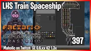 ⚙️Factorio Space Exploration 0.6 & Krastorio 2 Mod✅🏭➡️Three Space elevator spaceship variants x398