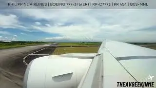 TAKE OFF | Philippine Airlines | Boeing 777-3F6(ER) | RP-C7773 | PR 454 | GES-MNL