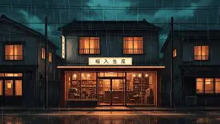 Warm Caf&eacute; Glow on a Rainy Street 🌧️ Lofi Chill