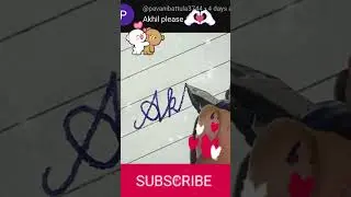 How to write the alphabet AtoZ in cursive writing.Handwriting practice #cursivehandwriting our name