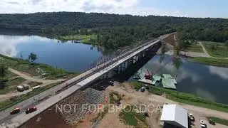 Highway 76 Bridge Opening in Forsyth, MO Raw Drone Footage - 09/11/2018