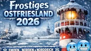 🥶 Frostige Impressionen aus Emden, Norden & Norddeich &ndash; Ostfriesland im Dekadenwinter 2026 🥶