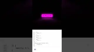 HTML CSS Neon-Button! 