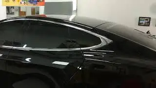 #Tesla driving itself for #Vampiretint! #Nanoflex Nano Carbon Ceramic 10% Tint sides & rear