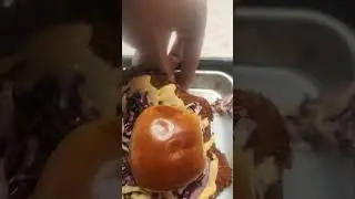 2nd time eating a Not so little chicken sandwich Pym Test Kitchen Avengers Campus at DCA (6/16/2024)