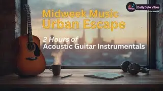 Midweek Urban Escape | 2 Hours Acoustic Guitar City Pop Instrumentals for Midweek Chill & Focus