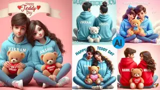 How to create 3d Ai happy teddy day 🧸 image creator l teddy day photo editing l being image creator