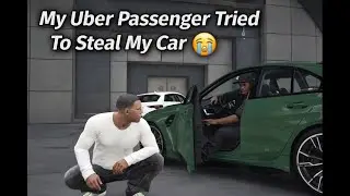 My Uber Passenger Tried To Steal My Car 😭 | Virtual Pro Ep. 3#GTAV#FunnyGaming#Gaming#GTA5Mods