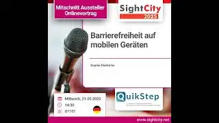 SightCity 2025: Barrierefreiheit auf mobilen Ger&auml;ten (O1101)