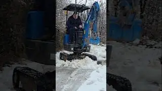 $2000 Excavator Snow Cleaning