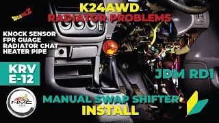 k series shifter install using oem manual crv rd1 interior auto to manual - k swap jdm honda crv rd1