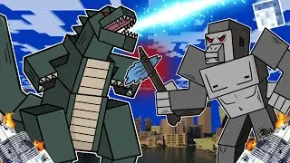 🔥¡Minecraft PERO es GODZILLA vs KING KONG!🦖💥🦍MAPAXE MINECRAFT PERO