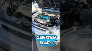 Чистый хэтчбек Honda Civic EK, переделанный по технологии Kswap #kswaptheworld