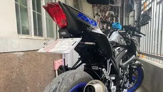 DIY Signal Light And Plate Holder Installation Part 1 #gsxs150 #suzuki #gsxr #gsxr150