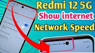 Redmi 12 5g show network speed // show internet speed setting
