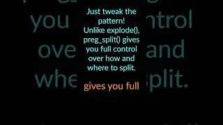 Regex to split a string in PHP