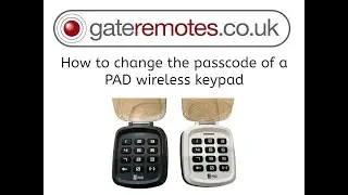 How to change the passcode on a HR PAD wireless keypad.