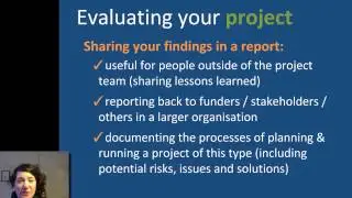 Understanding Project Management: Evaluation