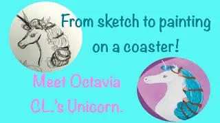 Painting CL.&rsquo;s Unicorn With A Greek Hairstyle Minimal Editing Painting Octavia#art #acrylicpainting