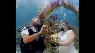 Helen & Ali Underwater wedding  Mauritius