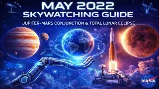 May 2022 Skywatching Guide | Jupiter&ndash;Mars Conjunction & Total Lunar Eclipse | NASA