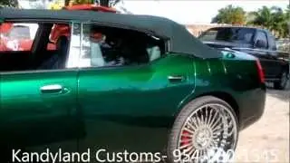 AceWhips.NET- KANDYLAND Customs- Willie's Candy Organic Green Dodge Charger Vert on 26