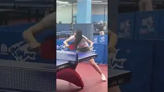 The Mesmerizing Rhythm of Her Table Tennis Flow!