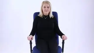 Chiro Plus Ergo Posture Chair Blue With Arms #chair #office_furniture