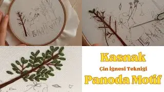 Çin İğnesi Tekniği ile Kasnak Panoda Nakış | #handembroidery