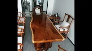 Walnut/Rosewood/Mahogany solid & simple modern wood table one whole wood - naturally processed wood