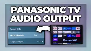 Panasonic TV change audio output settings - sound problem fix