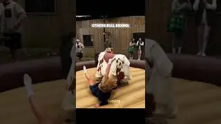 Others bull riding V.S this guy 💀 #trollface #edit #troll