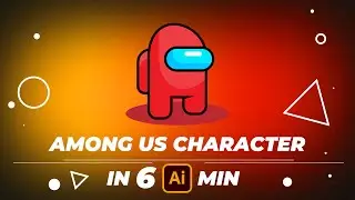 How to design Among us game character in  Adobe Illustrator