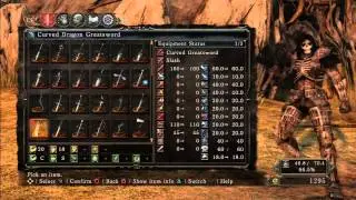 Dark Souls 2 Showcase! Curved Dragon Greatsword!
