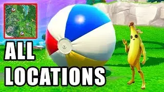 Bounce A Giant Beach Ball In Different Matches - ALL Locations - 14 Days Of Summer - Fortnite