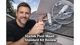 🛰️ Обзор стандартного комплекта поворотного крепления Starlink &ndash; установка и долговечность. Стоит...