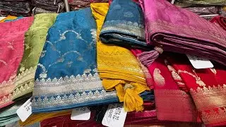 Banarasi Soft Silk Mashru Katan Sarees / Fresh Arrival Collection Sartaj Saree Varanasi