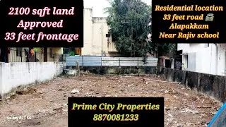 2100 sqft land sale in Chennai 🆔2313 #approved #residential #landforsale #alapakkam #porur #landsale