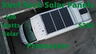 Ultimate Van Build Ep 9 Cheap Roof Rack Solar Panel Install