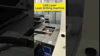 Glass Automatic laser Drilling Machine Glass Up and Down Punching Machine #drill #glass #laser